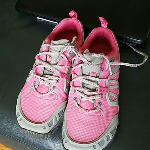 Pink & gray sneakers